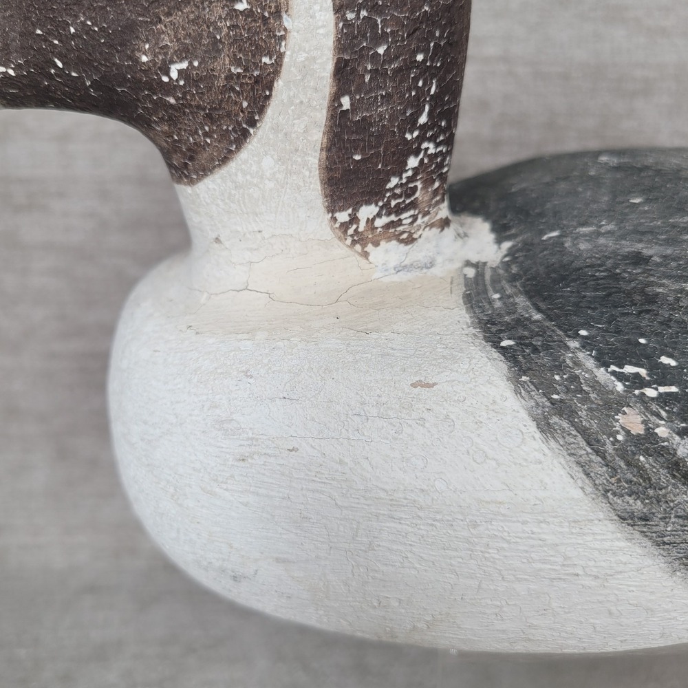 VTG RAM 80 Duck Decoy Richard Morgan Hand Carved Wooden Folk Art Painted Bird - Picture 3 of 16